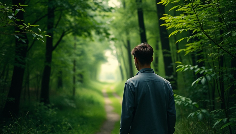 Path to recovery through serene nature setting.