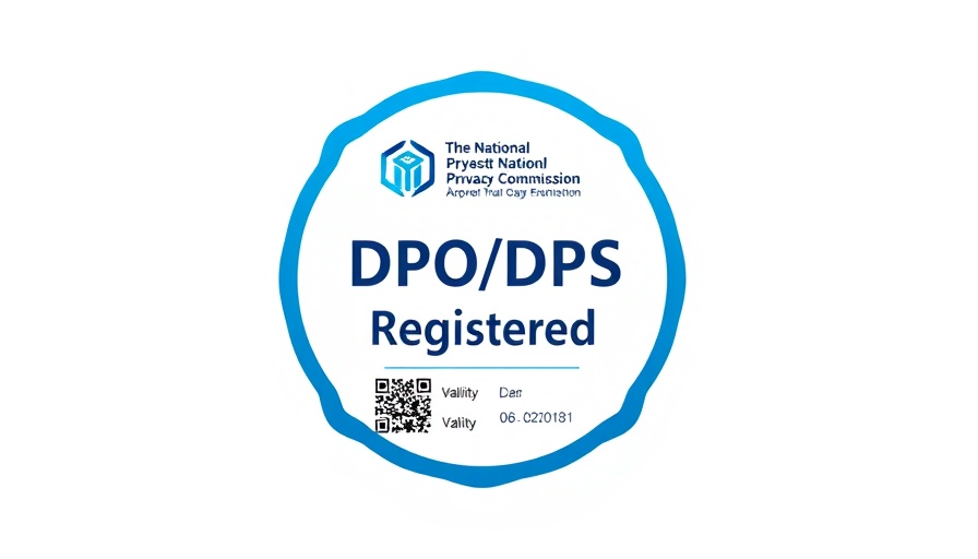 Data Protection Officer registration badge, Philippines.
