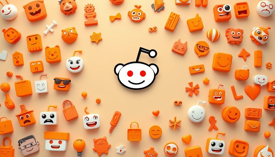 Reddit logo with playful orange icons, create a blog for SEO.