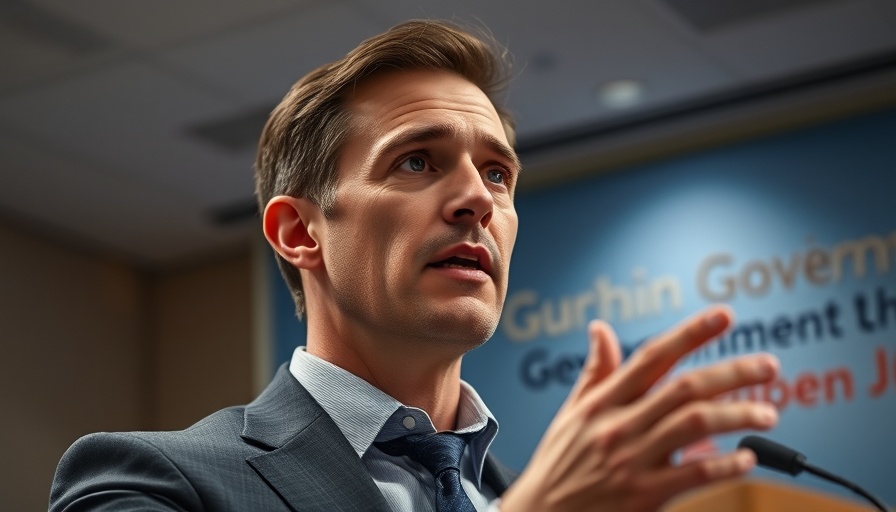 Politician discusses transforming vacant land in South Africa at event.