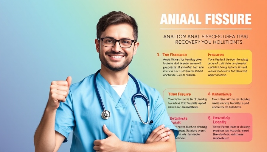 Get rid of anal fissure tips by doctor in infographic.