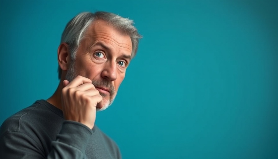 Mid-aged man reflecting, related to OCD treatment discussion.