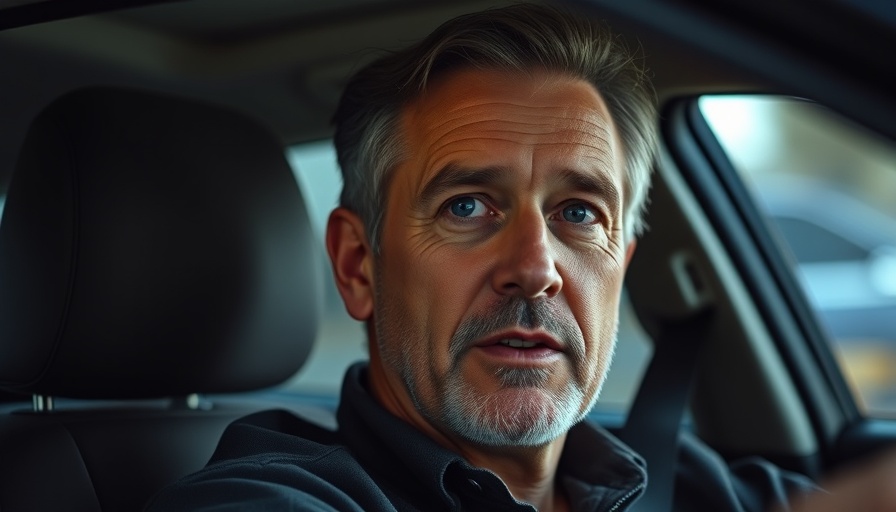 Man discussing medication for OCD while seated in a car.