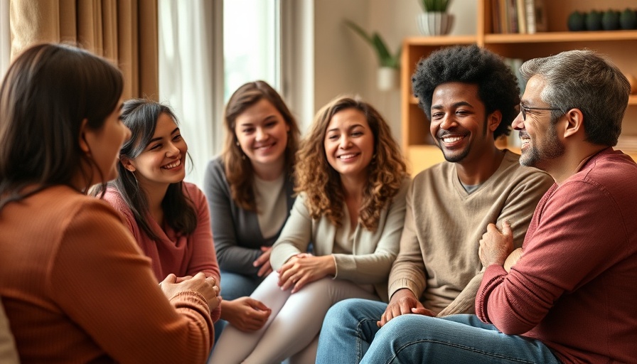 Group therapy session for substance abuse recovery in a supportive environment.