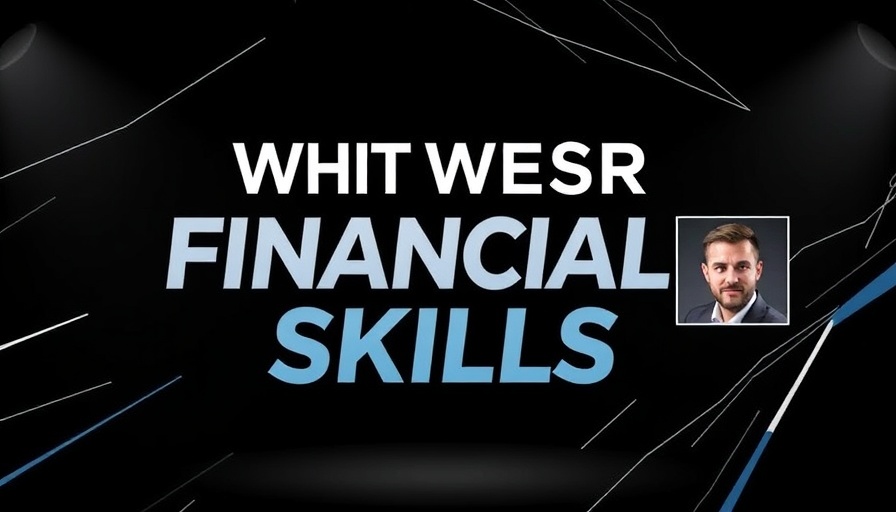 Promotional graphic about girl math financial literacy, bold text.