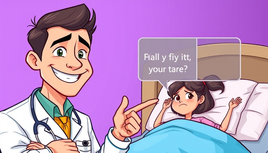 How to fall asleep fast tips by a smiling doctor in cartoon style.