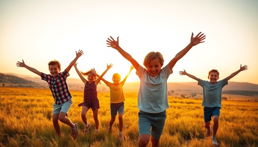 Children playing outdoors, linked to cardiovascular fitness and dementia risk.
