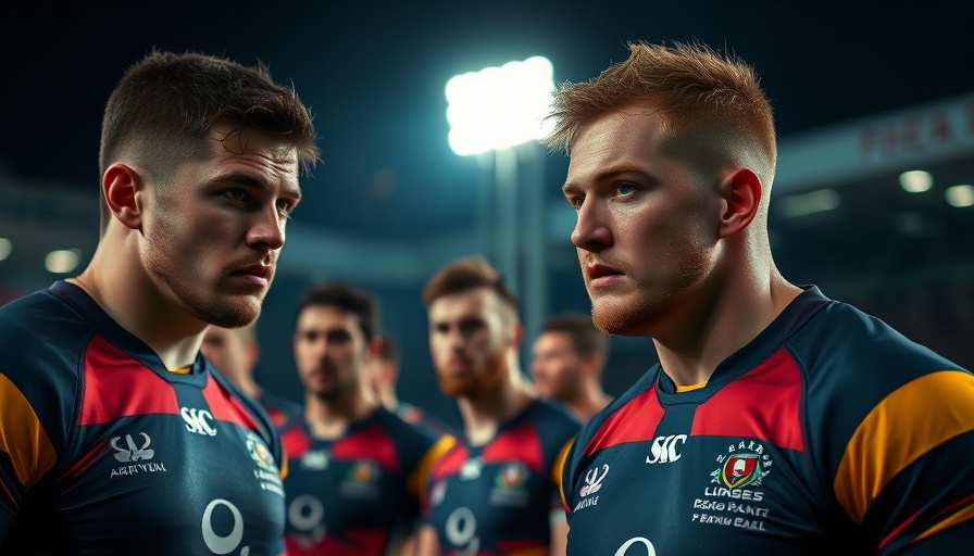 Springboks players focused during night game, highlighting intensity.