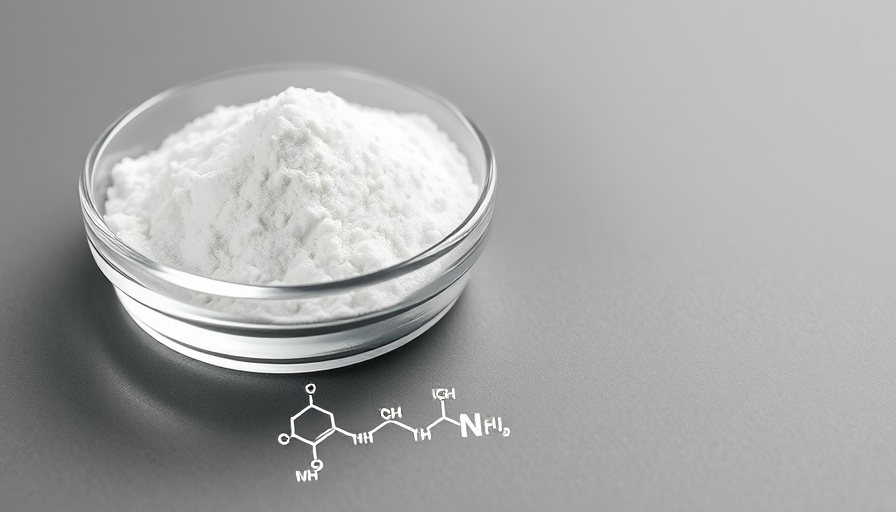 Aspartame in dish with chemical structure, related to insulin spikes.