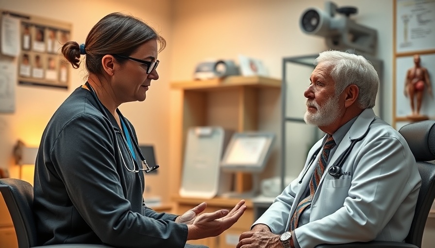 Healthcare professional discussing kidney health with patient for chronic kidney disease awareness.