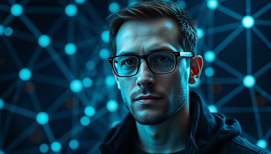 AI in e-commerce strategies: digital portrait with tech theme