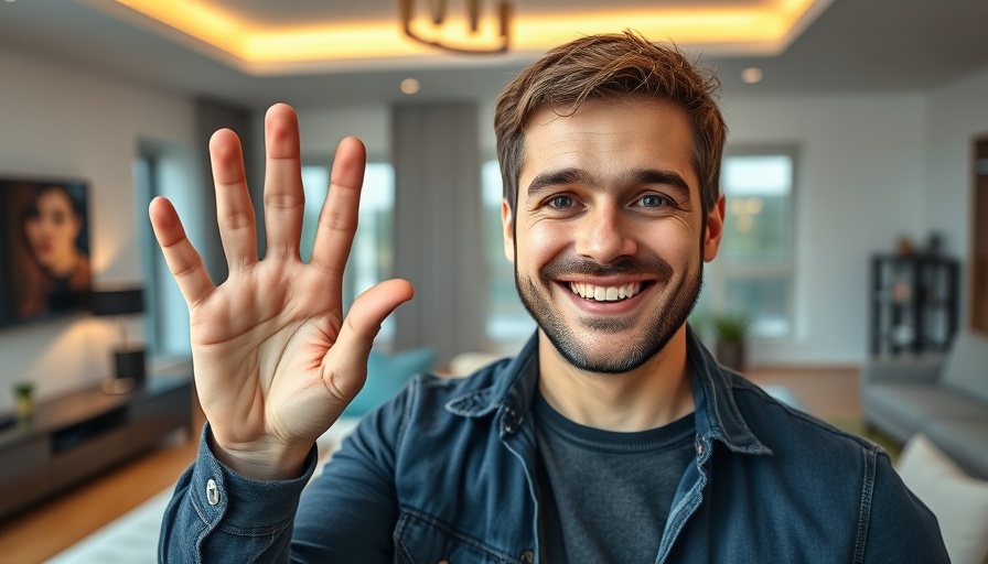 Confident man discussing OCD treatment with vibrant background.