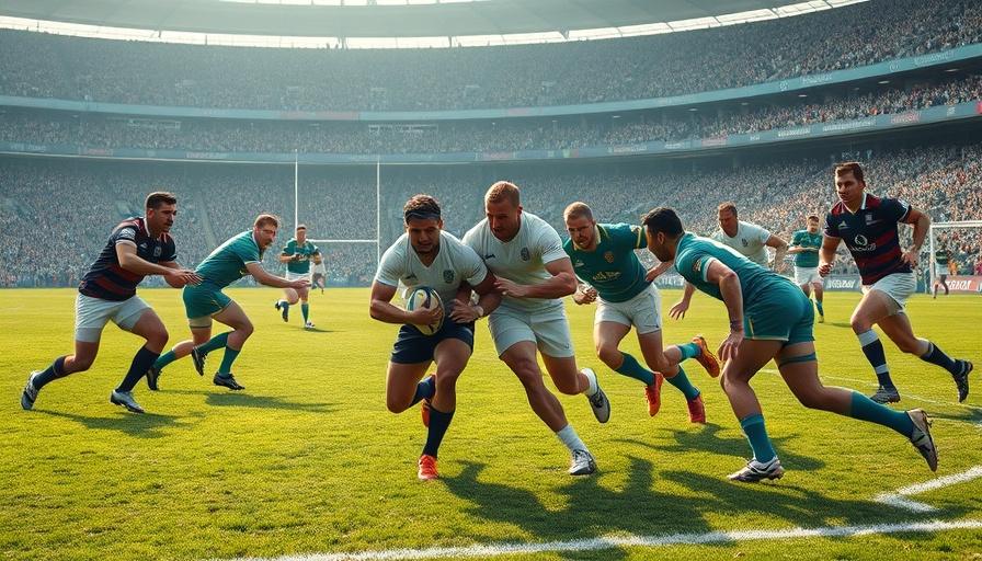 Blitzboks team spirit during an intense rugby match moment.