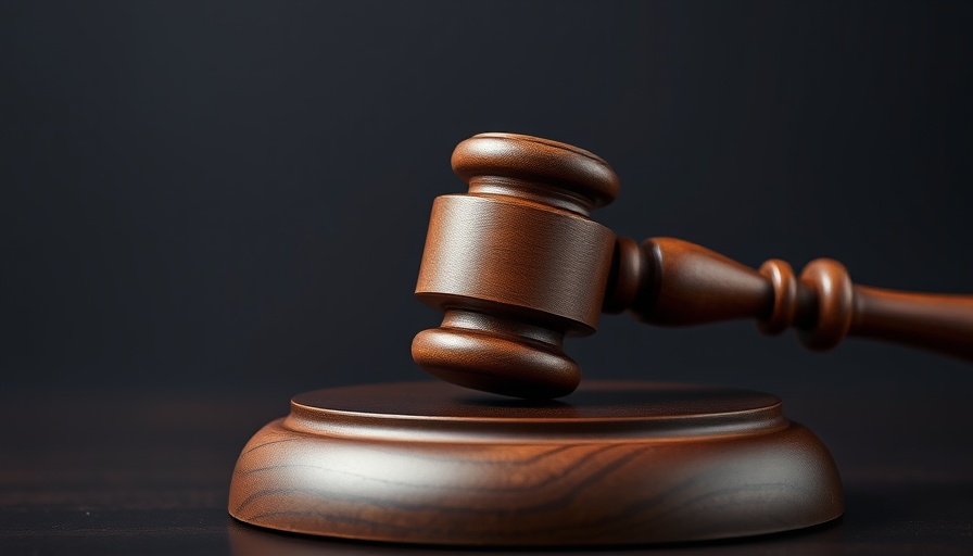 Close-up of wooden judge's gavel symbolizing authority in Madadzhe Trial Evidence Withdrawal.