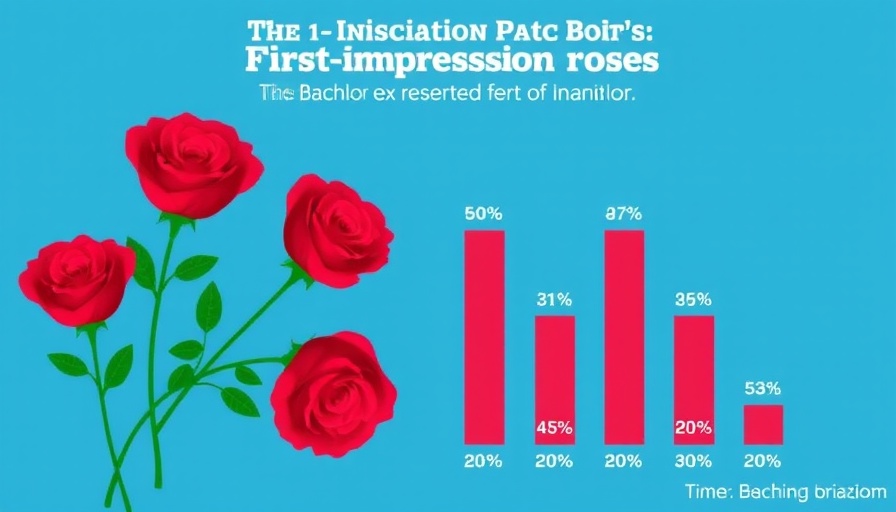 Infographic on first-impression roses in The Bachelor, related to B2B marketing trends 2025.