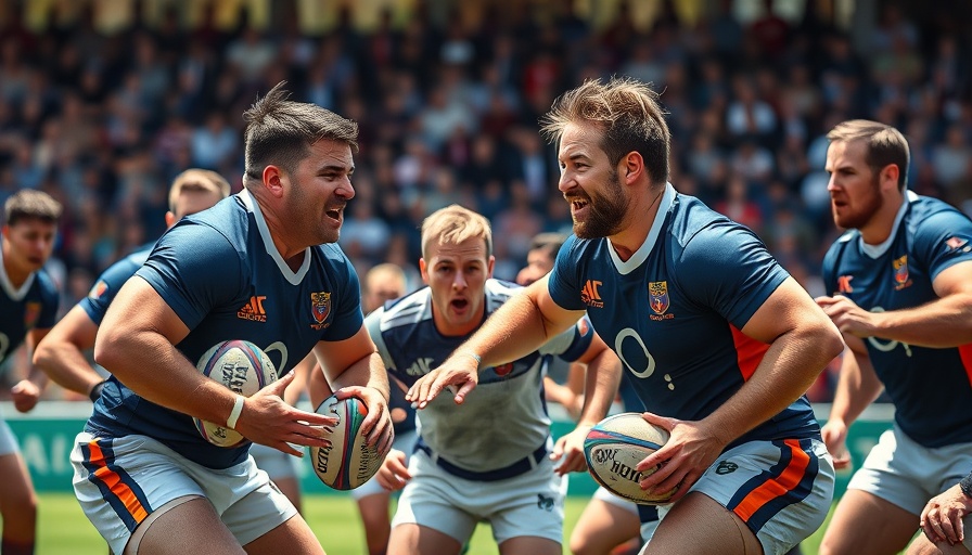 Springboks players during an intense rugby match, discussing with the referee.