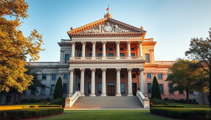 Grand judicial building with classical architecture showing VAT deductions.