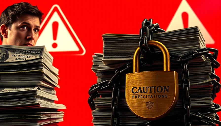 Tariffs on Foreign Capital concept with money in chains and padlock.