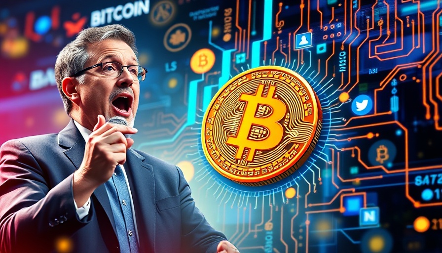 Bitcoin Rally Triggered By Inflation Data digital collage with speaker and symbols.