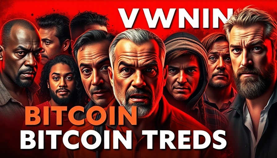 Bitcoin price prediction warning collage with diverse individuals.