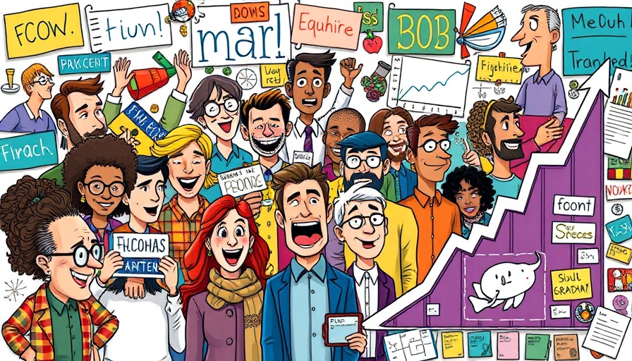 Colorful cartoon collage depicting Bitcoin historic pump.