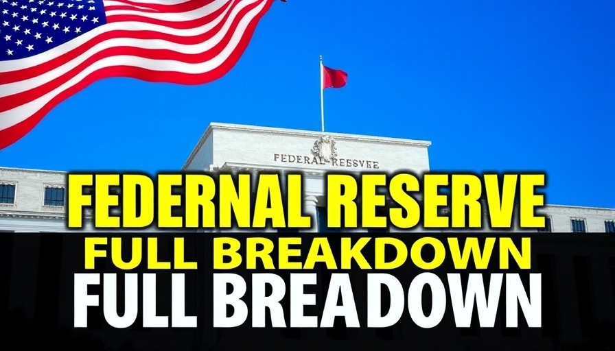 Federal Reserve Impact on Cryptocurrency: Informative graphic with U.S. flag.