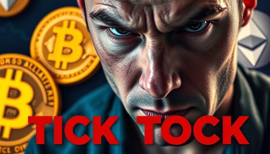 Dynamic Bitcoin price prediction graphic with crypto icons and bold text.