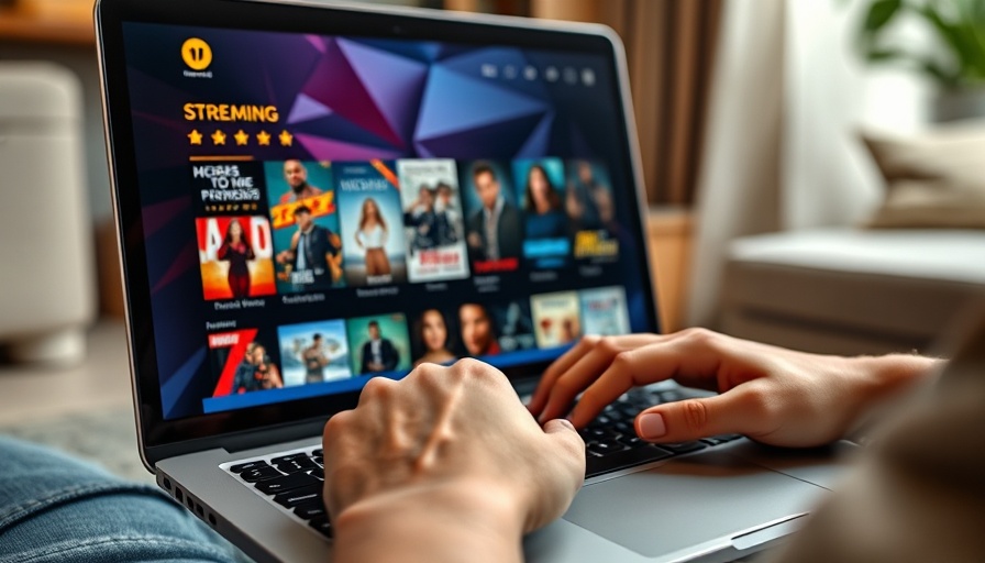 Exploring private content sharing platforms with streaming service interface on laptop screen.