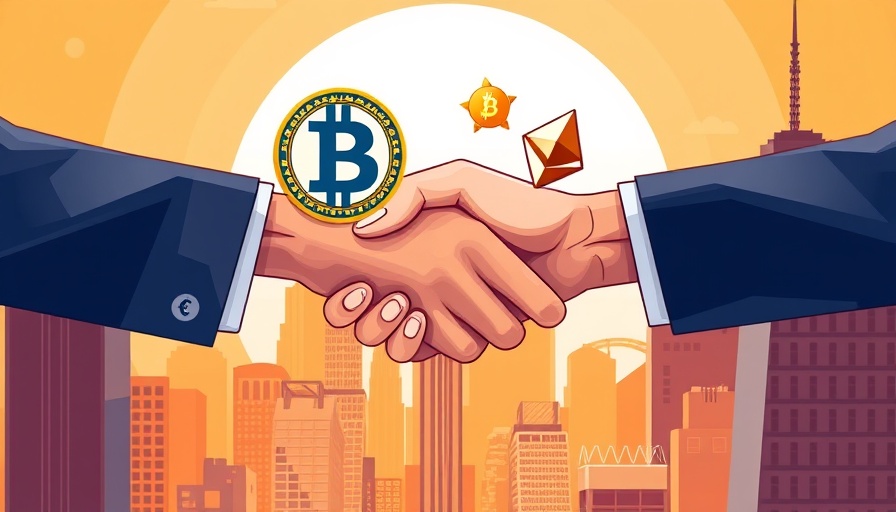 Illustration of Crypto SEO Agencies in New York with digital symbols.