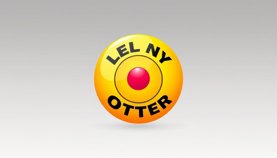 Bright yellow South African lottery logo design