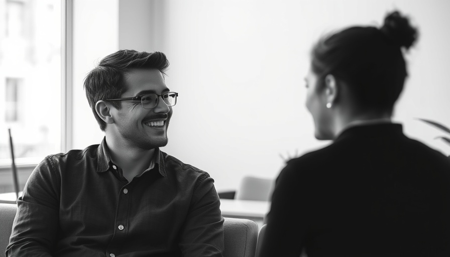 Magic Money Computers podcast, a person smiling in monochrome setting