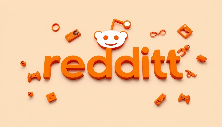 Digital marketing news with Reddit and orange icons.
