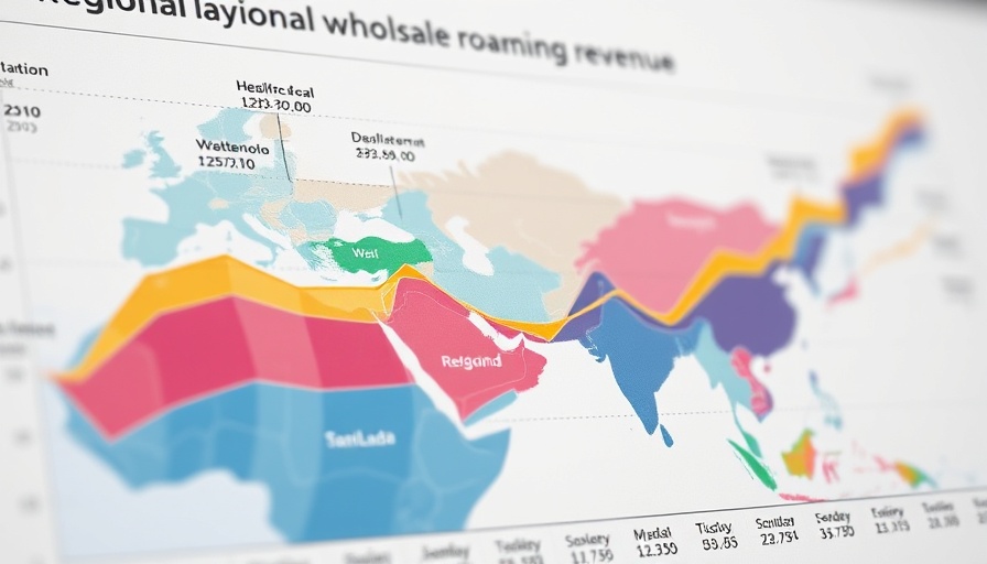 Mobile marketing strategies 2025 shown in regional revenue graph.