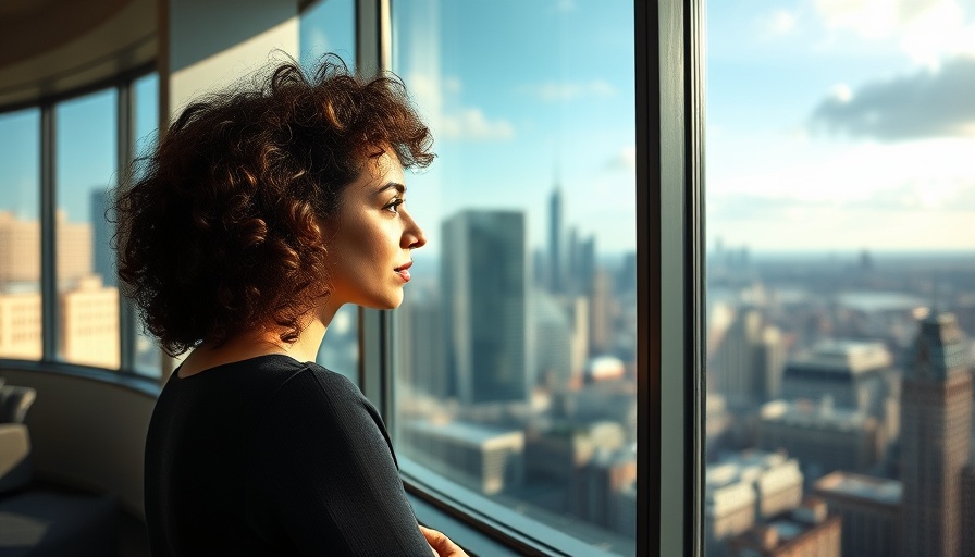 Thoughtful woman retreat into their own world, gazing outside