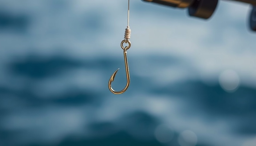 Fishing hook suspended, symbolizing Local SEO best practices.