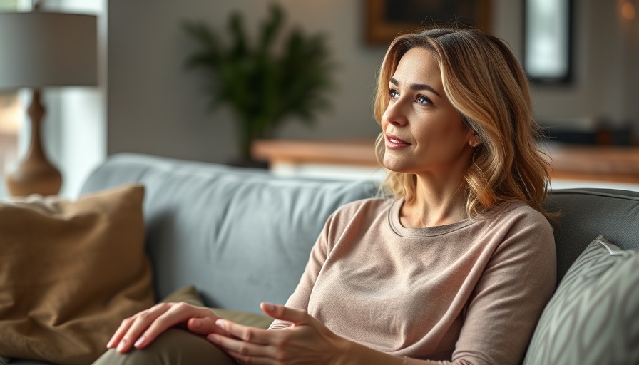 Woman discussing emotional needs in a thoughtful conversation.