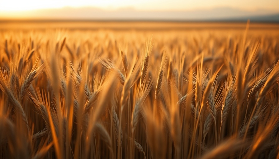 Golden wheat field symbolizing gluten intolerance and celiac disease.