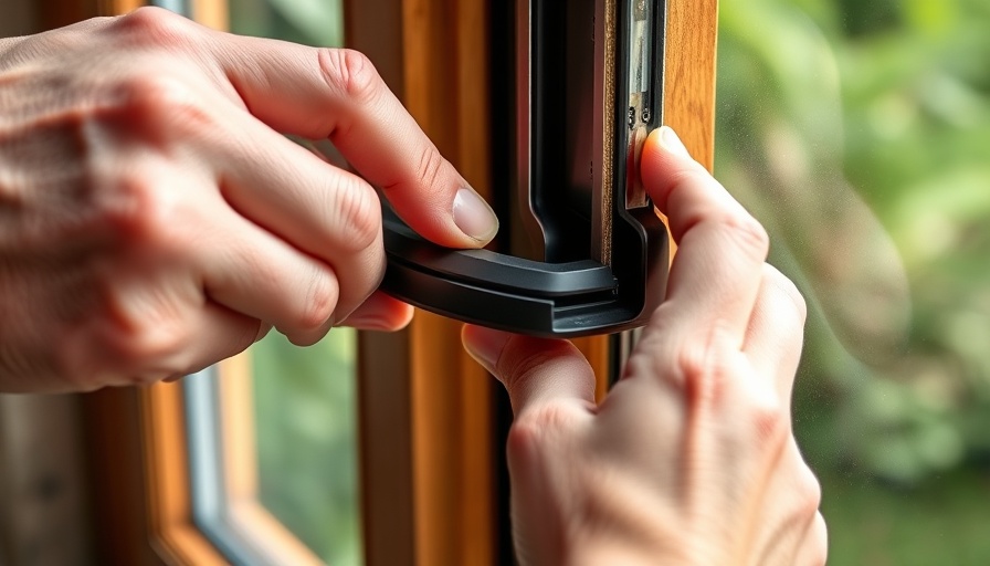 Hands installing window seal to illustrate replacement window costs.