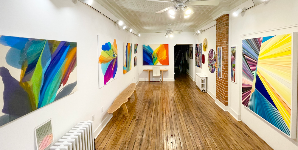Colorful abstract art inspired by Barbara Januszkiewicz Big Color.