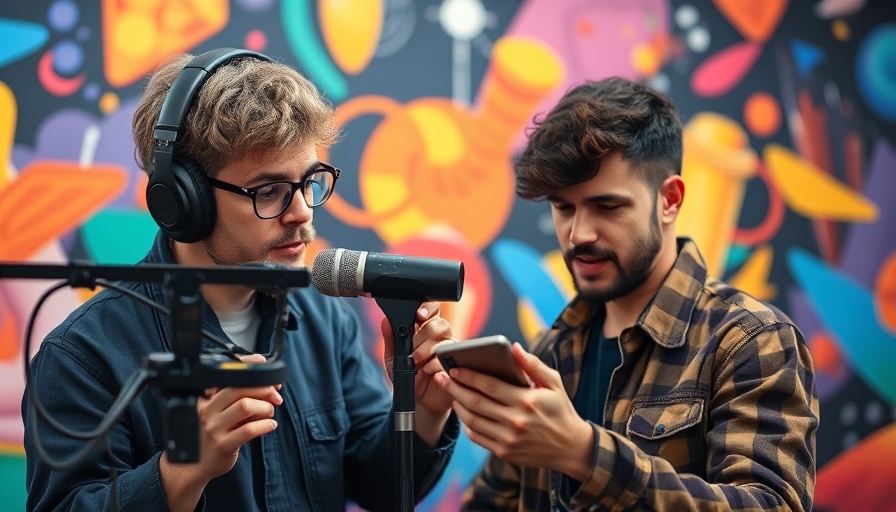 Modern content creation with user-generated content marketing setup.