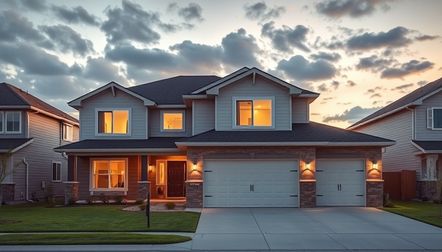What is a home warranty guide with modern house.