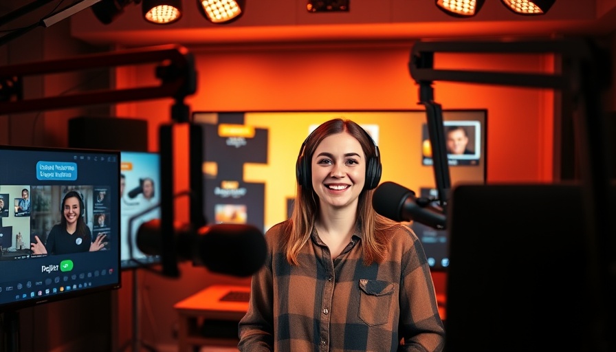 Podcast marketing strategies discussed with hosts smiling in a studio.