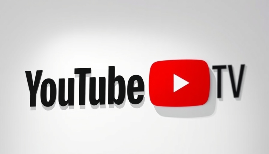 Modern YouTube TV logo design, simple and sleek.