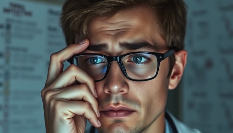 Concerned person analyzing potential Ozempic vision loss effects.