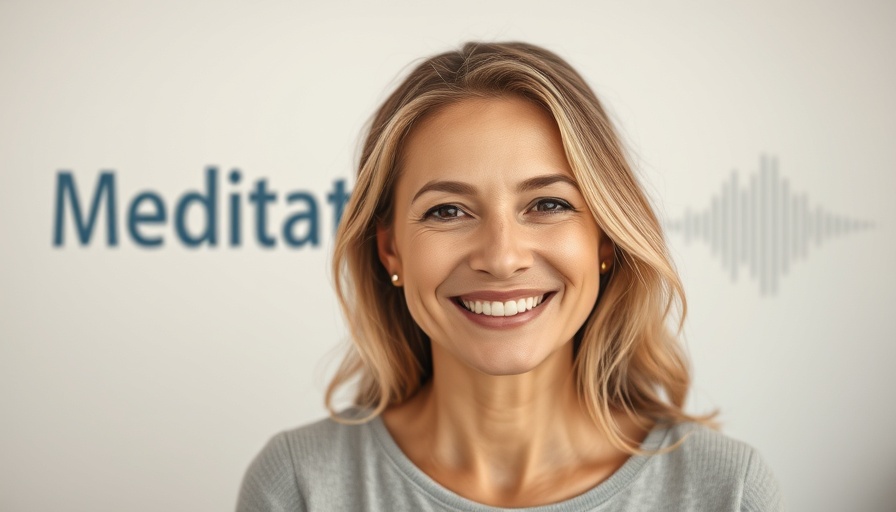 A meditation portrait emphasizing mindfulness as a tool for mental health.