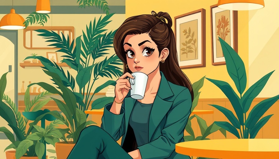 Stylish young woman sipping coffee in a vibrant cafe, Lessons from Narcissists about Yourself