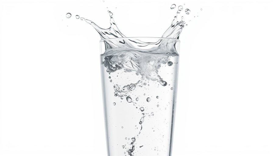 Crystal clear glass of water splashing, showcasing water healing benefits.