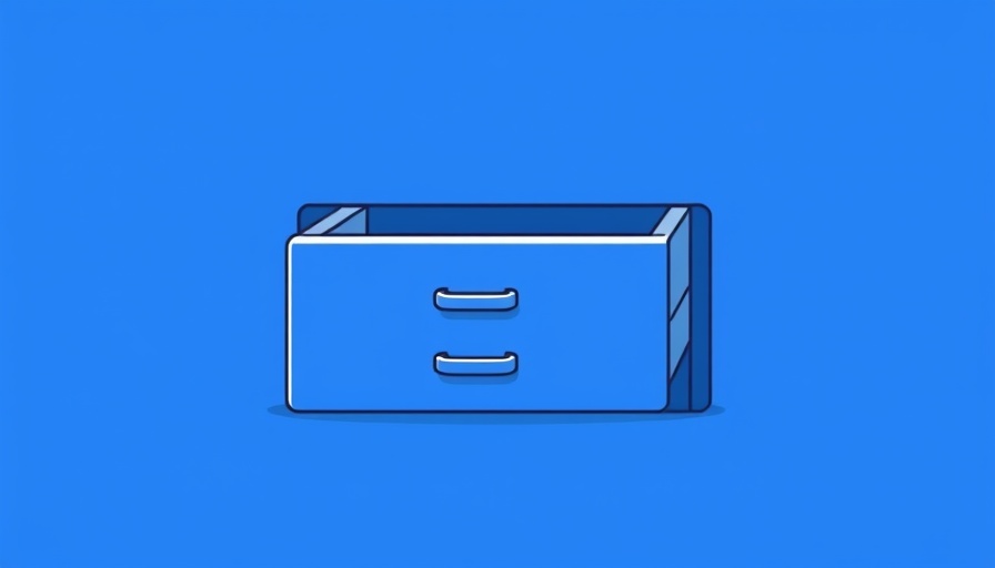 Illustration of a divan bed drawer open, cartoon style