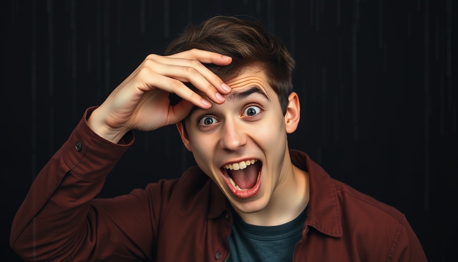 Dynamic expression of man amazed by Quasar Alpha for digital marketing