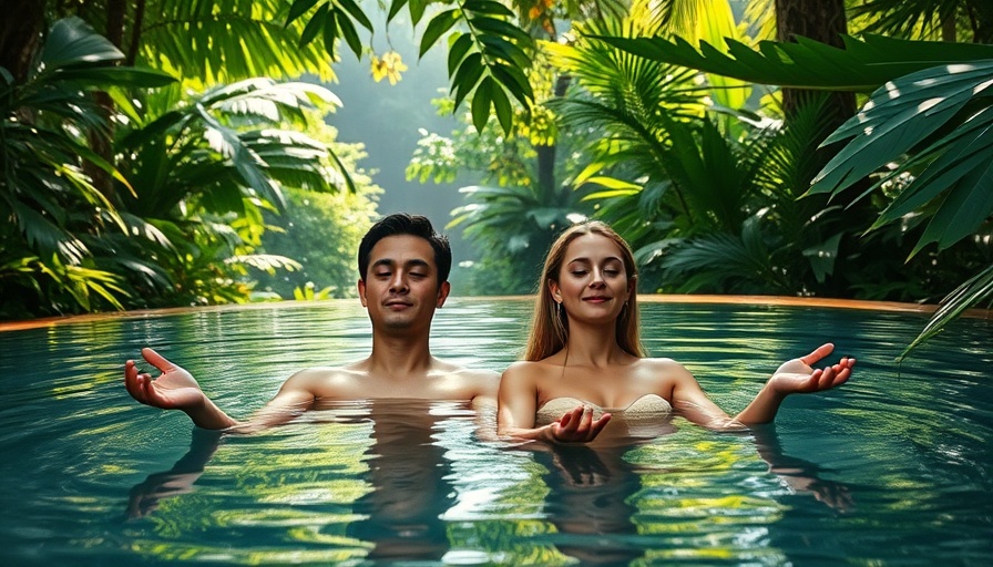 Serene meditation in natural hot spring for affordable wellness travel in Cape Town.